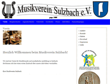 Tablet Screenshot of musikvereinsulzbach.de